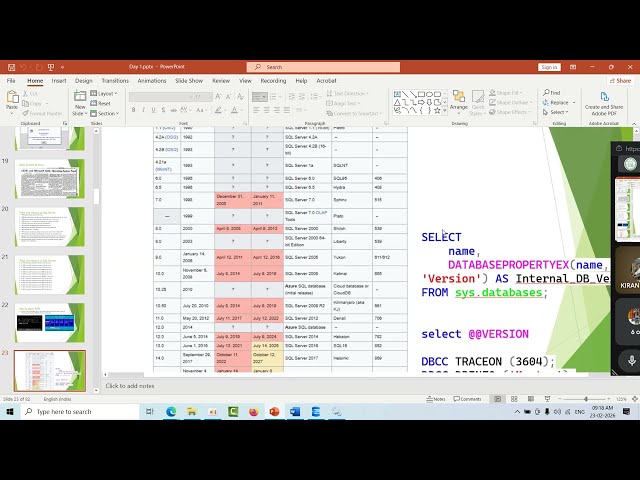 MS SQL DBA Online Training | Third Batch | Day 1