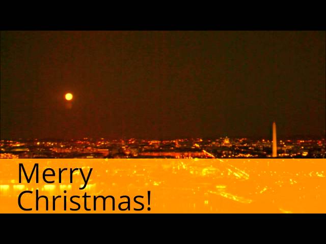 Cha-cha-cha! Charmin! Merry Christmas! Moon Timelapse 2016