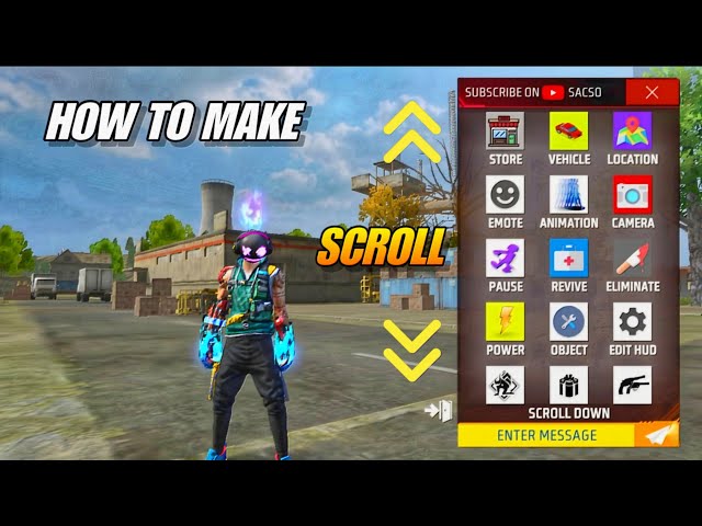 Make Scroll & Textbox HUD in your map | Freefire Craftland SacSo