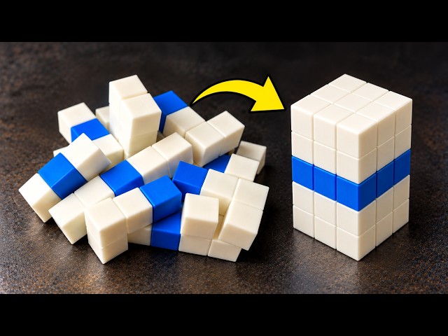 Build a 3×3×5 Block With a Blue Middle