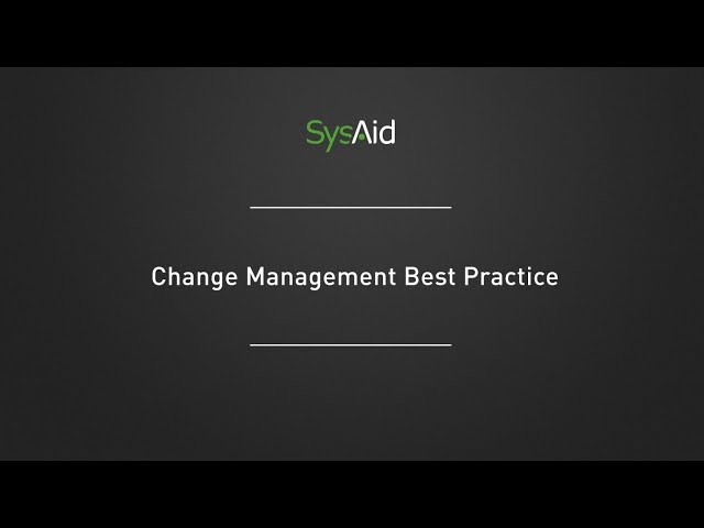 Stuart Rance's ITSM Tip #12:  Change Management Best Practices