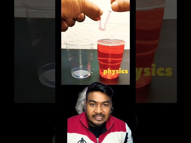 The science of water balance 💦-EXPERiMENTAL #youtubeshorts #scienceexperimentsforkidsathome