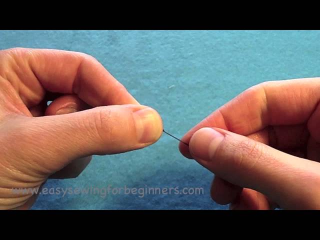 How to Tie a Knot in Thread : Sewing for Beginners