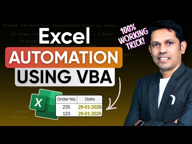 How to Create a Static Date Stamp in Excel (VBA Tutorial)
