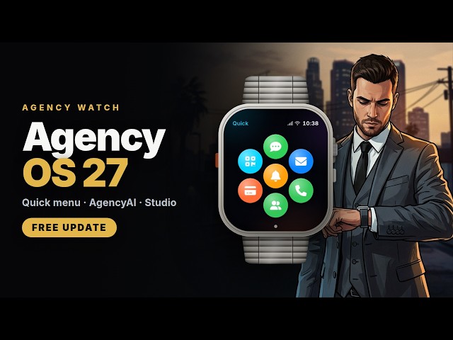 FREE FiveM Smartwatch Script | Agency Watch with AgencyOS 27 | QBCore, Qbox, ESX & Standalone