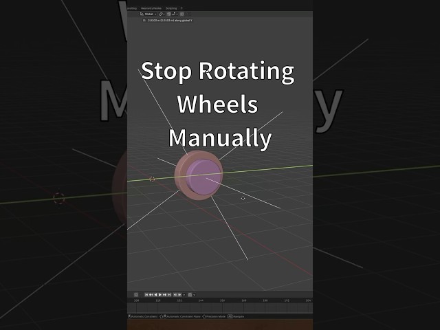 Stop Keyframing Wheels #3d #shorts