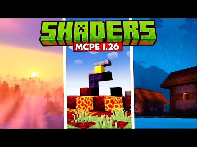 "5 Best Shaders" For Minecraft PE 1.26 || Best Shaders For MCPE (Low End Device) 