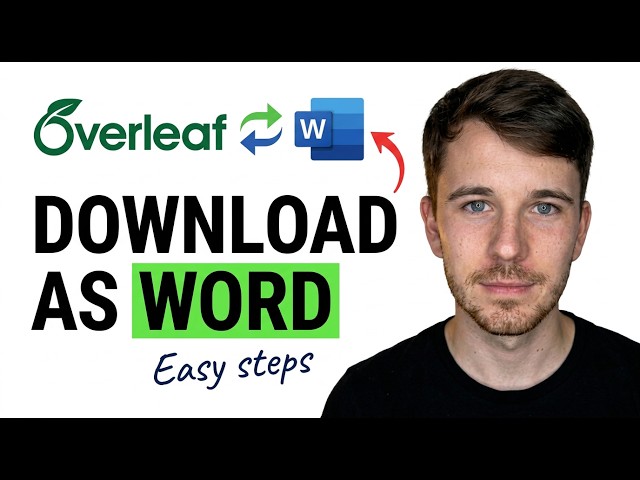 How to Download Overleaf Document as Word File 2026 (Easy Step)