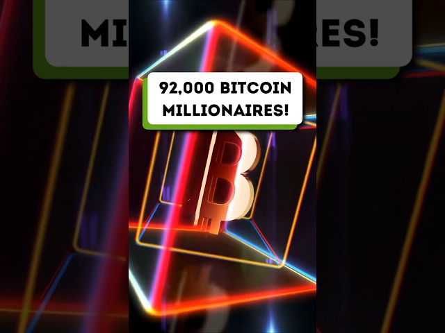 92,000 Bitcoin millionaires! How much Bitcoin do they own?