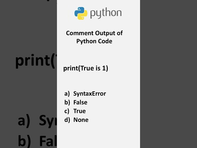 Python Quiz Challenge #codewithtj