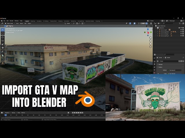 How to import the GTA V Map into Blender using Codewalker and Sollumz