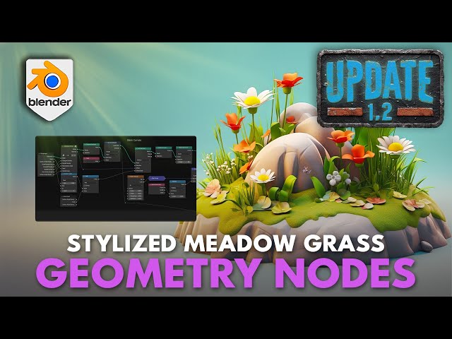 3DT Meadow Grass Geometry Node Update 1.2