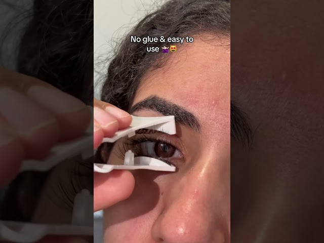 No glue, No mess, and No stress! 😻✨ #lashes #makeup #beauty