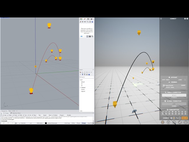 Spatial parameters with RADii and Grasshopper