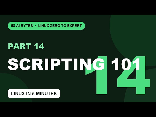 Shell Scripting 101: Your First Real Script (Part 14)