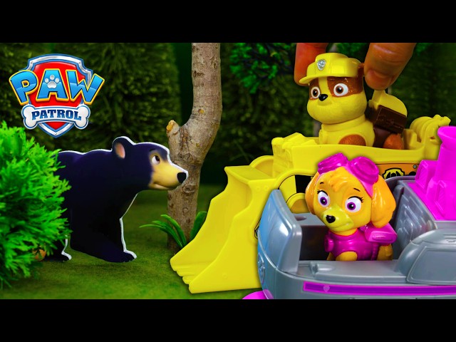 Bear Attack! Skye and Rubble Save the Stargazers! | PAW Patrol | Compilation