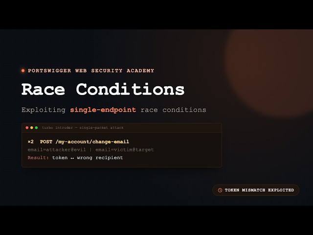 Race Conditions: Hijacking Email Confirmation Tokens for Account Takeover | PortSwigger