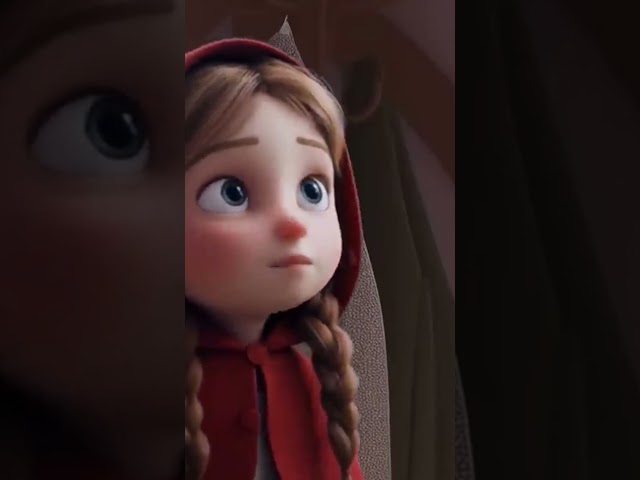 That is NOT her Grandma... 👵🐺🩸 Little Red Riding Hood #shorts