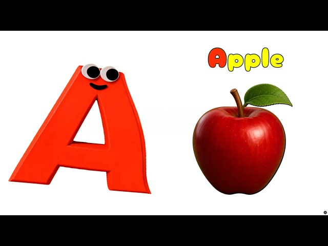 ABC Phonics Song | A for Apple 🍎 | Toddler Learning Video | Alphabet Song & Nursery