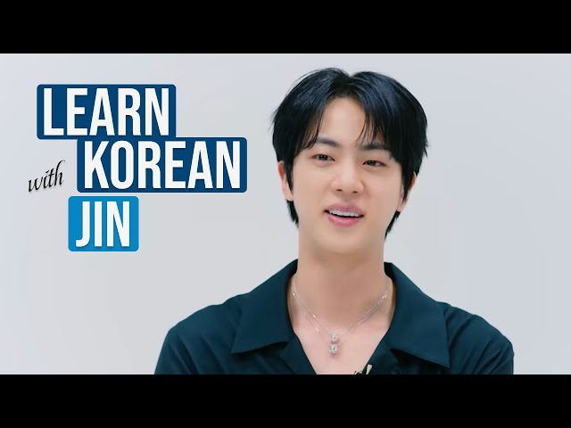 Learn Korean with JIN | Korean Speaking Practice