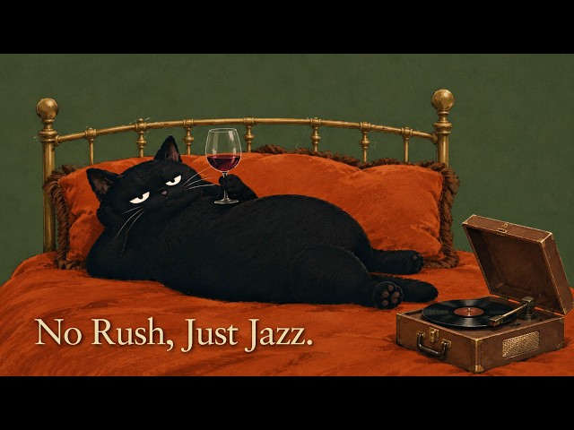 🔴 24/7 Velvet Cat Jazz – Vintage Noir Jazz for Work, Focus & Quiet Relaxation