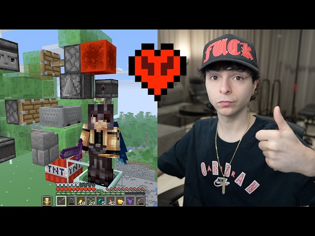 Haciendo un WORLD EATER de TNT en MINECRAFT HARDCORE ❤️