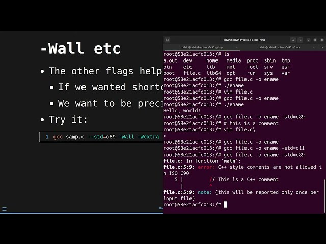 Systems in C: Wextra