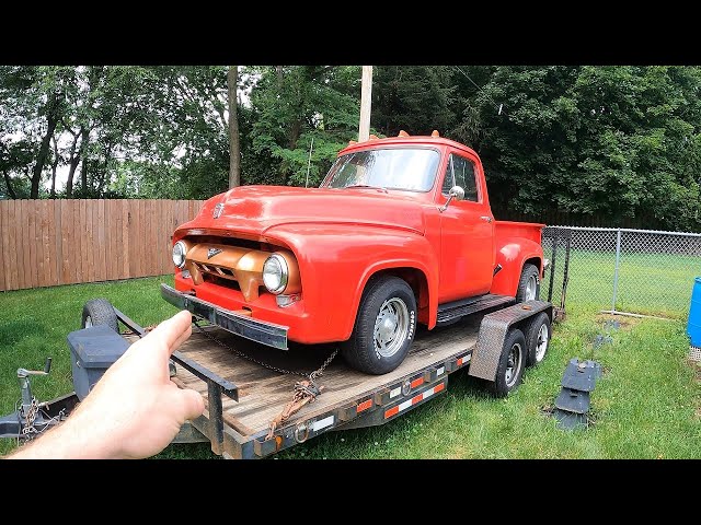 1954 Ford F100 w/Pontiac 400 - Sitting For 12 Years NNKH