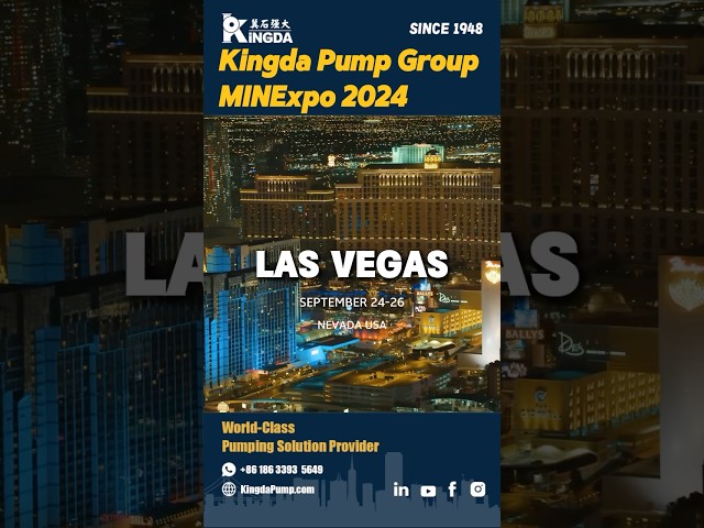 Las Vegas MINEXPO 2024 | Kingda Pump Group #mining #exhibition #kingda #slurrypump