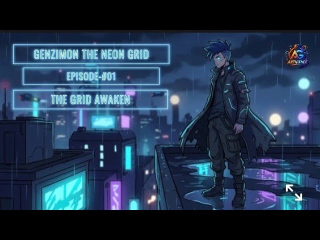 GENZIMON THE NEON GRID episode-#01 THE GRID AWAKEN|ARTIGENCE NETWORK 