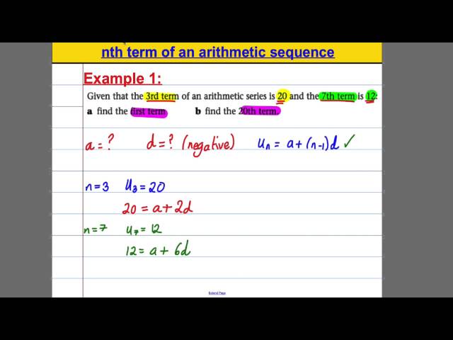 (6) Sequences and Series