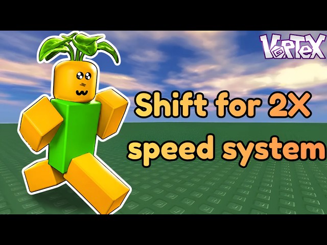 How to Make shift to sprint in Vortex Studio! ⚡#Vortex #VortexStudio #VortexTutorial