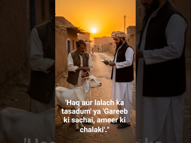 Gareeb Ki Bakri Aur Ameer Seth Ki Chalaki HASSAANAI#sadstory #ytshorts#viral#fyp