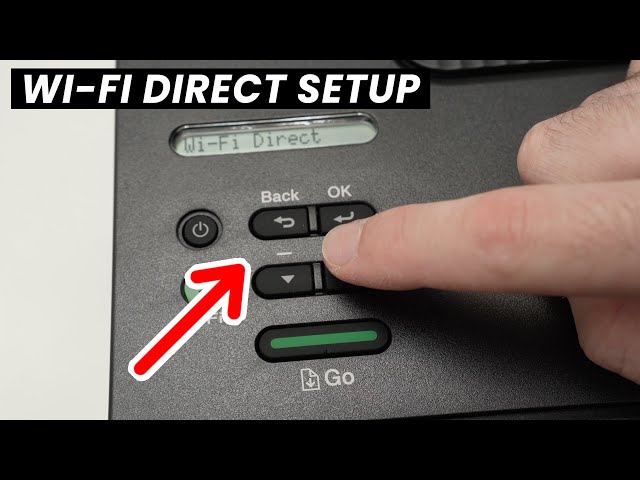 How to Setup Wi-Fi Direct on Brother Printer