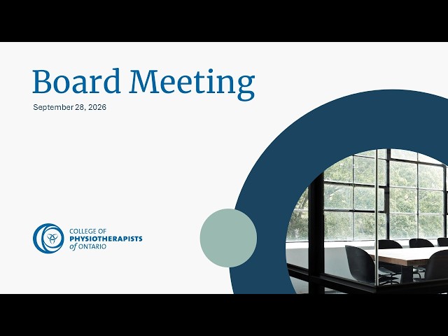 September 28, 2026 Board Meeting