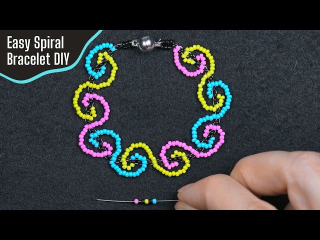 🌀 DIY Spiral Waves Bracelet Tutorial - Easy for Beginners. Oddly Satisfying!