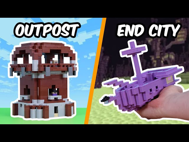 I Built EVERY LEGO MINECRAFT Structure 