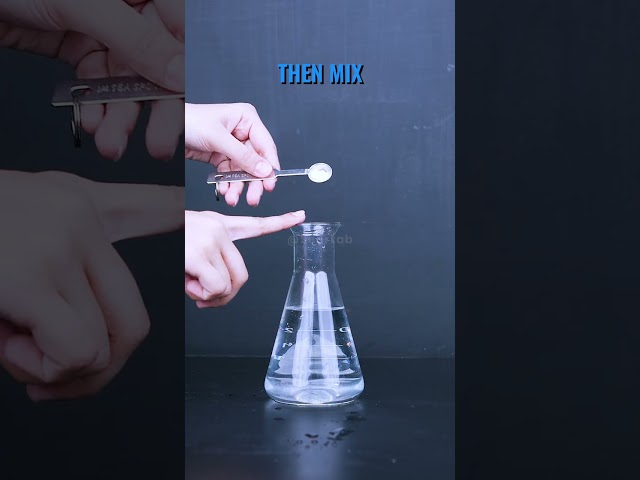 This Chemical Turns Water Into Different Colors! #shorts