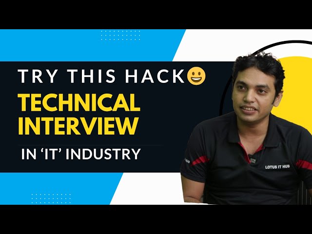 Technical Interview in IT Industry| Try this Hack😀👆🤩