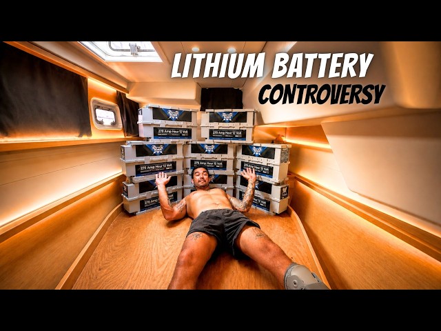 LIVING OFF-GRID AT SEA  | 26kWh lithium upgrade!  |  (Episode 363)
