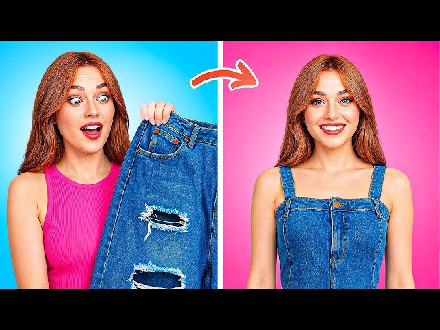 Turning Clothes Into GENIUS STYLE! 👗👠 Easy Fashion & Outfit DIY Hacks