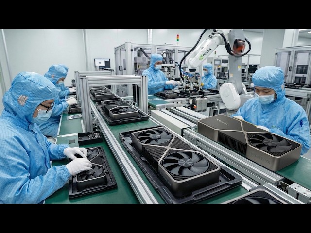 Inside a Modern NVIDIA Graphics Card Production Plant: AI-Driven Precision & Tech Manufacturing