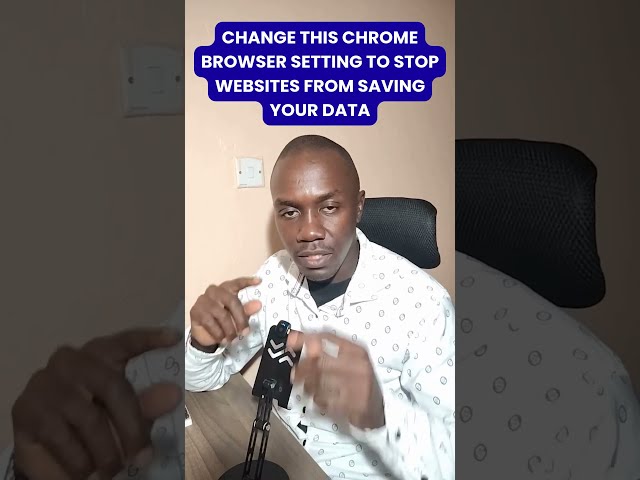 CHANGE THIS CHROME BROWSER SETTING TO STOP WEBSITES FROM SAVING YOUR DATA