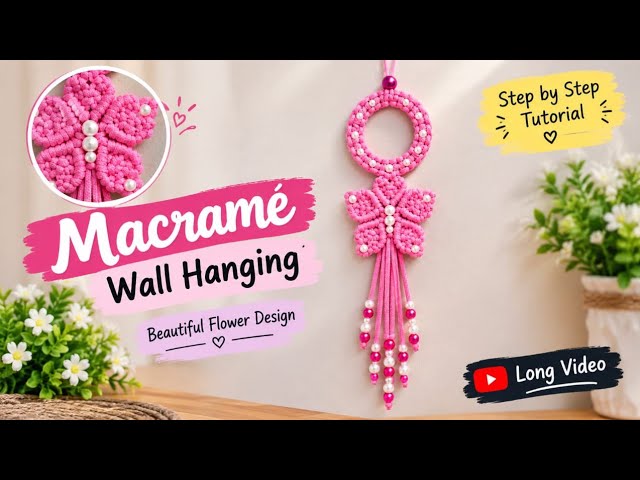 Macrame Butterfly Wall Hanging 🦋 | Handmade Craft Tutorial | Macrame Art