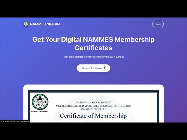 How to Obtain Your NAMMES Nigeria Membership Certificate
