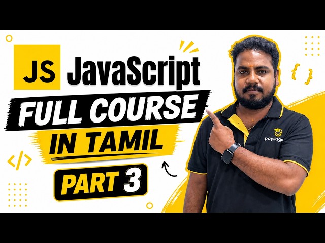 JavaScript Tutorial - JavaScript Full Course in Tamil - Part 3 | Data Types in JS | Payilagam
