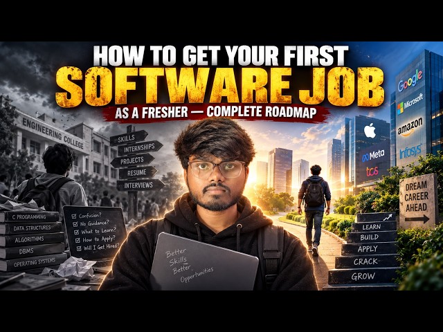 How to Get Your First Software Job as a Fresher — Complete Roadmap 🚀