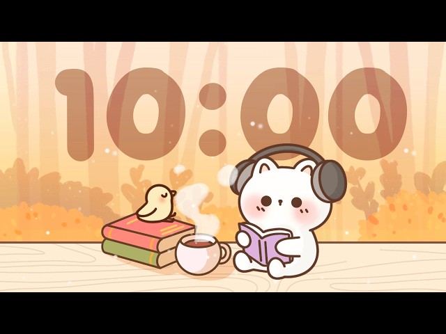 10 Minute Timer 🐱 Chill lofi timer for study