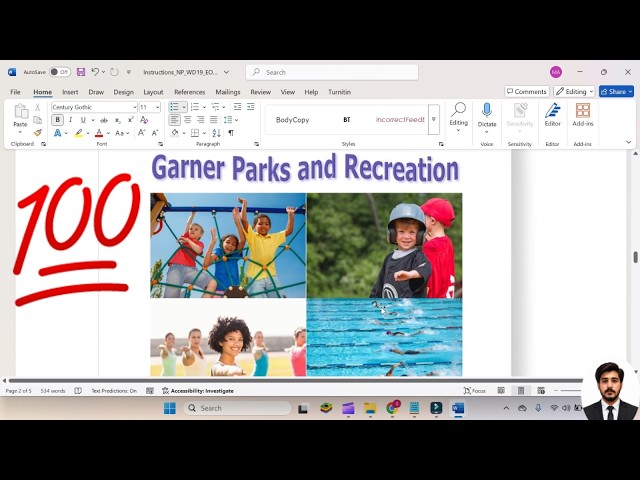 New Perspectives Word 365/2021 | Module 4: End of Module Project 2  #Garner Parks and Recreation