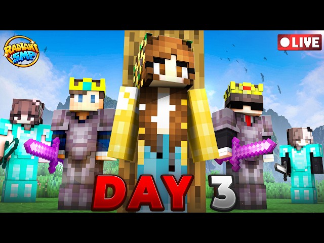 🔴 Making A New Plan In Radiant SMP | Day 3